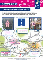 La Mairie vous informe N°4 - Stationnement en zone bleue